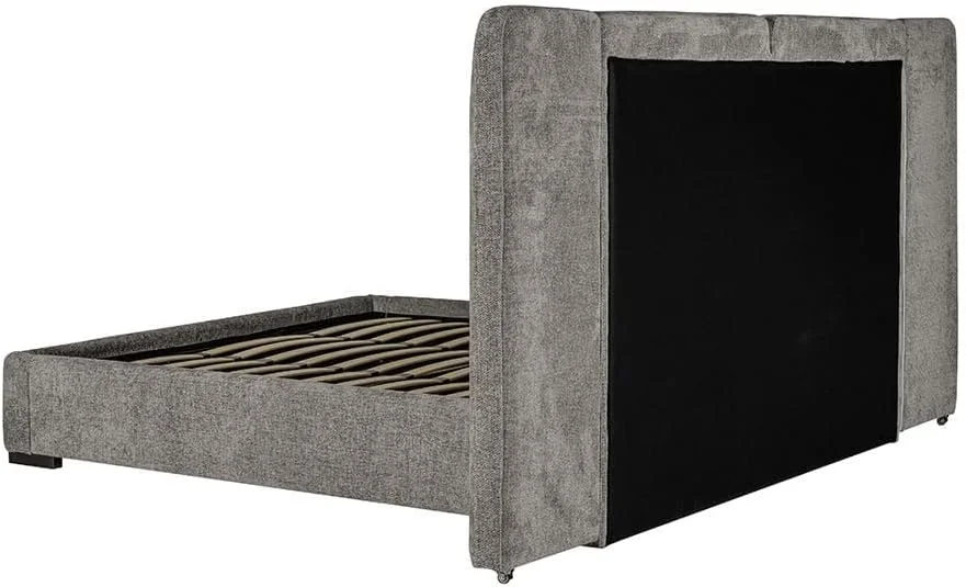 تخت خواب کینگ تودوزی شده 180x200 Danube Home Braxton با فضای ذخیره سازی هیدرولیک و تاج تاشو | مبلمان مدرن قاب تخت خواب دو نفره چوبی | تخت خواب راحت (تشک شامل نمی شود) - خاکستری/تیتانیوم تخت خواب کینگ تودوزی شده 180x200 Danube Home Braxton با فضای ذخیره سازی هیدرولیک و تاج تاشو | مبلمان مدرن قاب تخت خواب دو نفره چوبی | تخت خواب راحت (تشک شامل نمی شود) - خاکستری/تیتانیوم