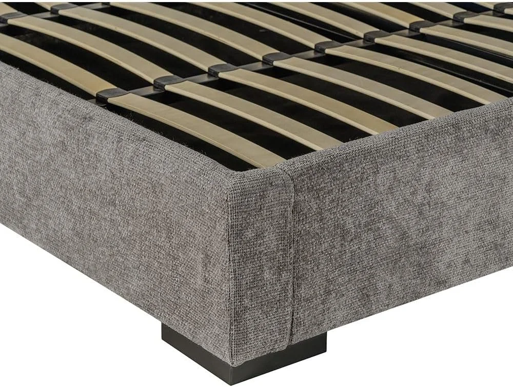 تخت خواب کینگ تودوزی شده 180x200 Danube Home Braxton با فضای ذخیره سازی هیدرولیک و تاج تاشو | مبلمان مدرن قاب تخت خواب دو نفره چوبی | تخت خواب راحت (تشک شامل نمی شود) - خاکستری/تیتانیوم تخت خواب کینگ تودوزی شده 180x200 Danube Home Braxton با فضای ذخیره سازی هیدرولیک و تاج تاشو | مبلمان مدرن قاب تخت خواب دو نفره چوبی | تخت خواب راحت (تشک شامل نمی شود) - خاکستری/تیتانیوم