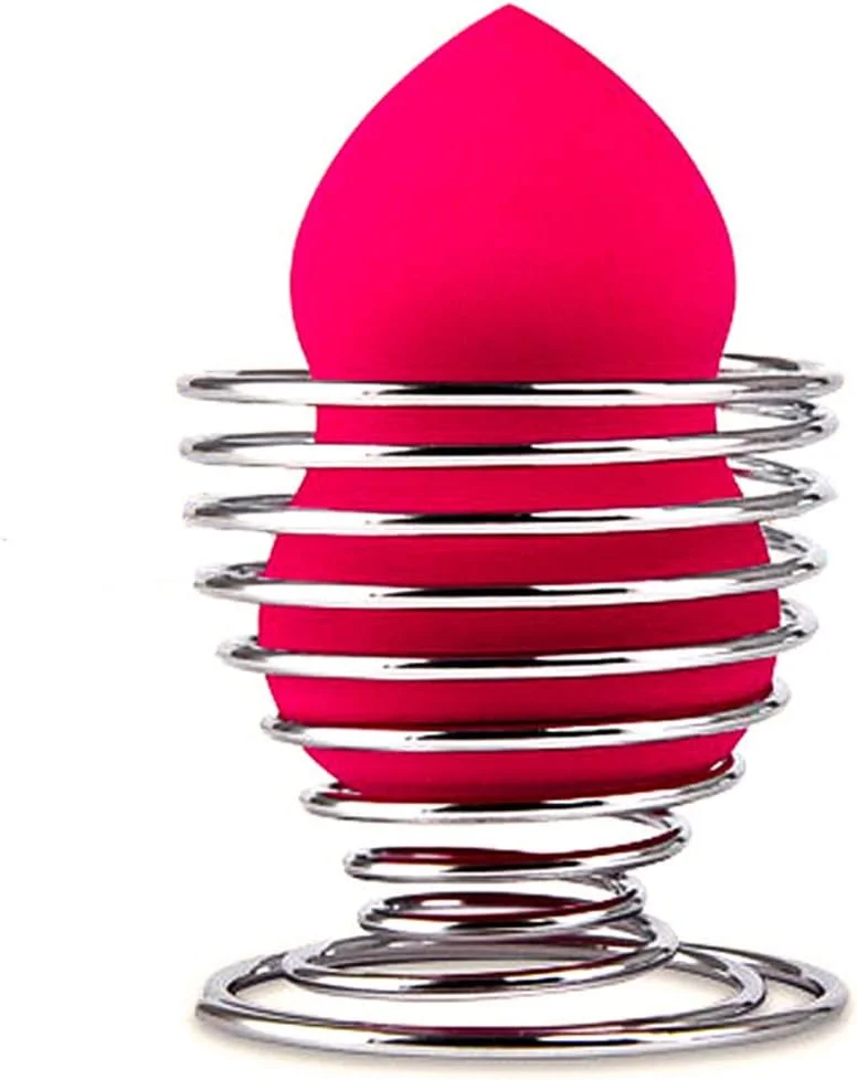 پایه نگهدارنده اسفنج آرایشی Jyukan Beauty، نقره ای، پایه خشک کننده اسفنج آرایشی، پایه نگهدارنده پودر تخم مرغی