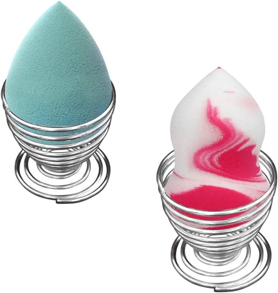 پایه نگهدارنده اسفنج آرایشی Jyukan Beauty، نقره ای، پایه خشک کننده اسفنج آرایشی، پایه نگهدارنده پودر تخم مرغی پایه نگهدارنده اسفنج آرایشی Jyukan Beauty، نقره ای، پایه خشک کننده اسفنج آرایشی، پایه نگهدارنده پودر تخم مرغی