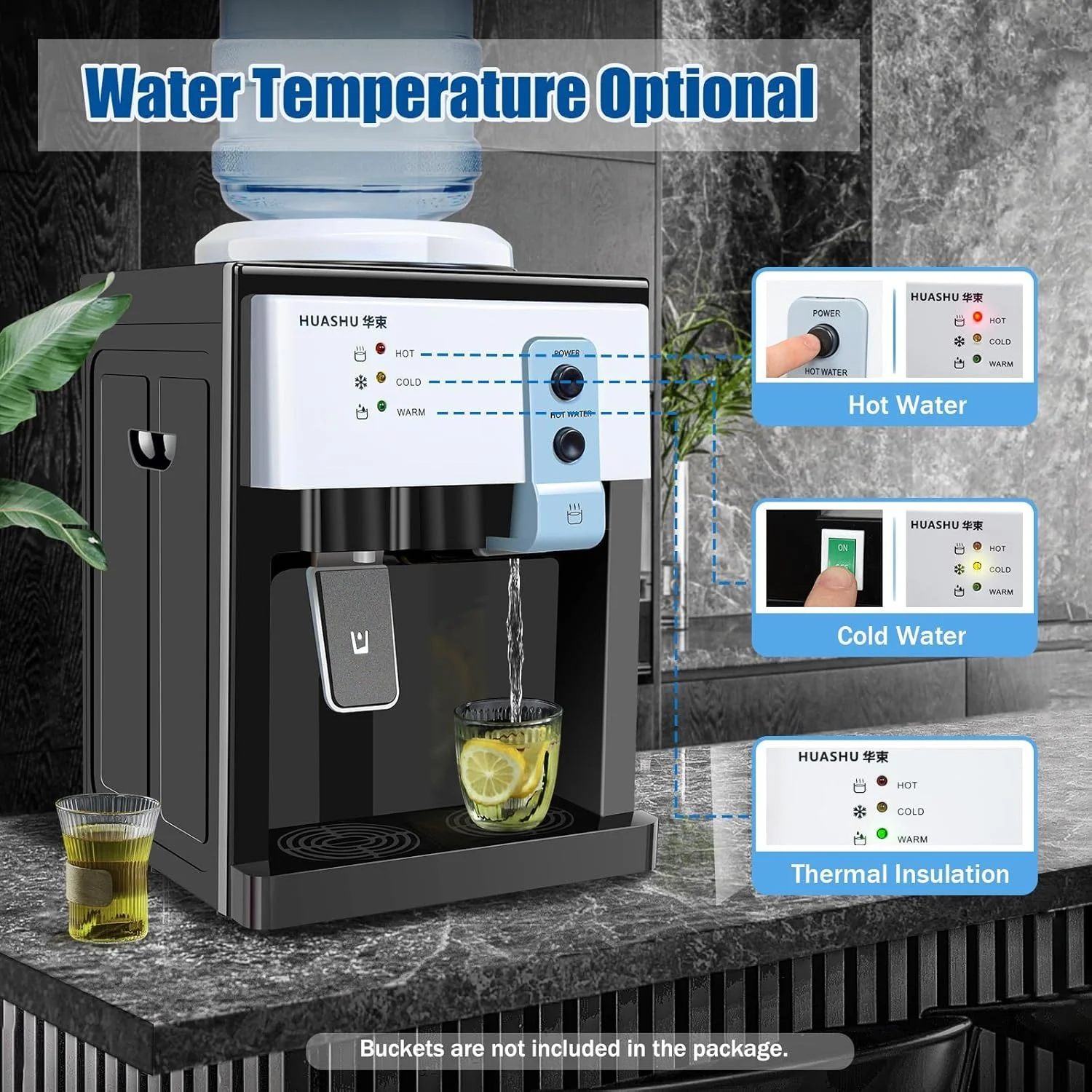 آبسردکن رومیزی XTECH، آبسردکن با بارگیری از بالا برای گالن های 1.2 تا 5، دارای 3 تنظیمات دما (گرم/سرد/ولرم)، مناسب برای استفاده در خانه، دفتر، خوابگاه و کنار تخت آبسردکن رومیزی XTECH، آبسردکن با بارگیری از بالا برای گالن های 1.2 تا 5، دارای 3 تنظیمات دما (گرم/سرد/ولرم)، مناسب برای استفاده در خانه، دفتر، خوابگاه و کنار تخت