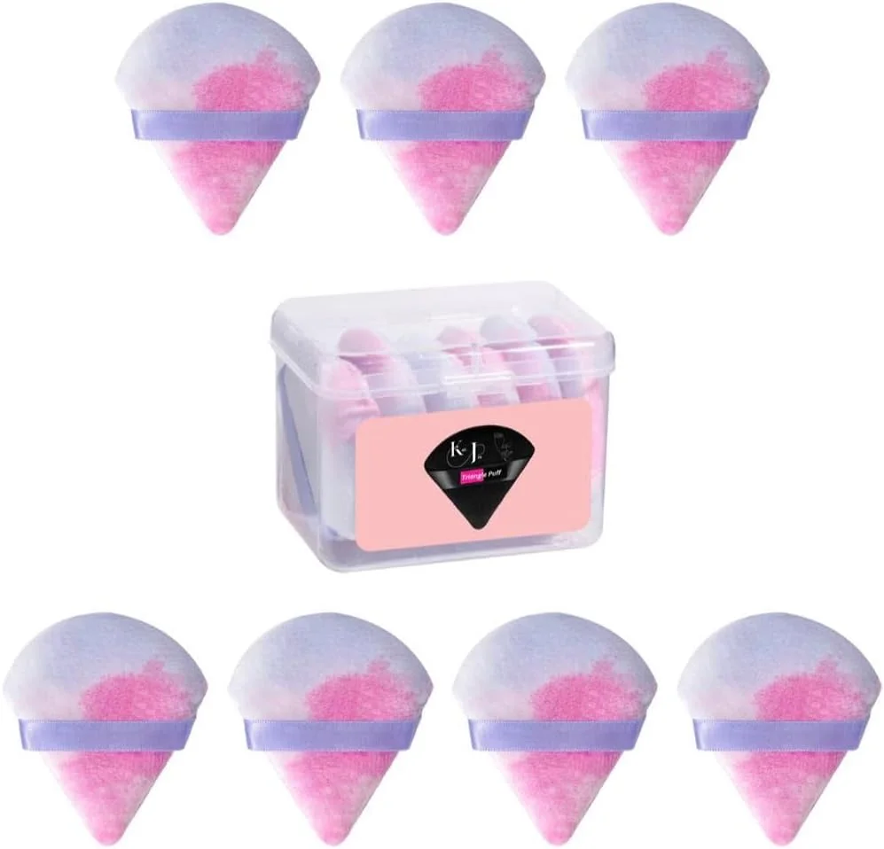 پدهای آرایشی مثلثی KALI JOY، بسته 7 عددی، اسفنجی، قابل شستشو و استفاده مجدد، مناسب برای کرم پودر خشک و مرطوب، پودر فیکس، کانتور صورت و چشم (رنگی) پدهای آرایشی مثلثی KALI JOY، بسته 7 عددی، اسفنجی، قابل شستشو و استفاده مجدد، مناسب برای کرم پودر خشک و مرطوب، پودر فیکس، کانتور صورت و چشم (رنگی)