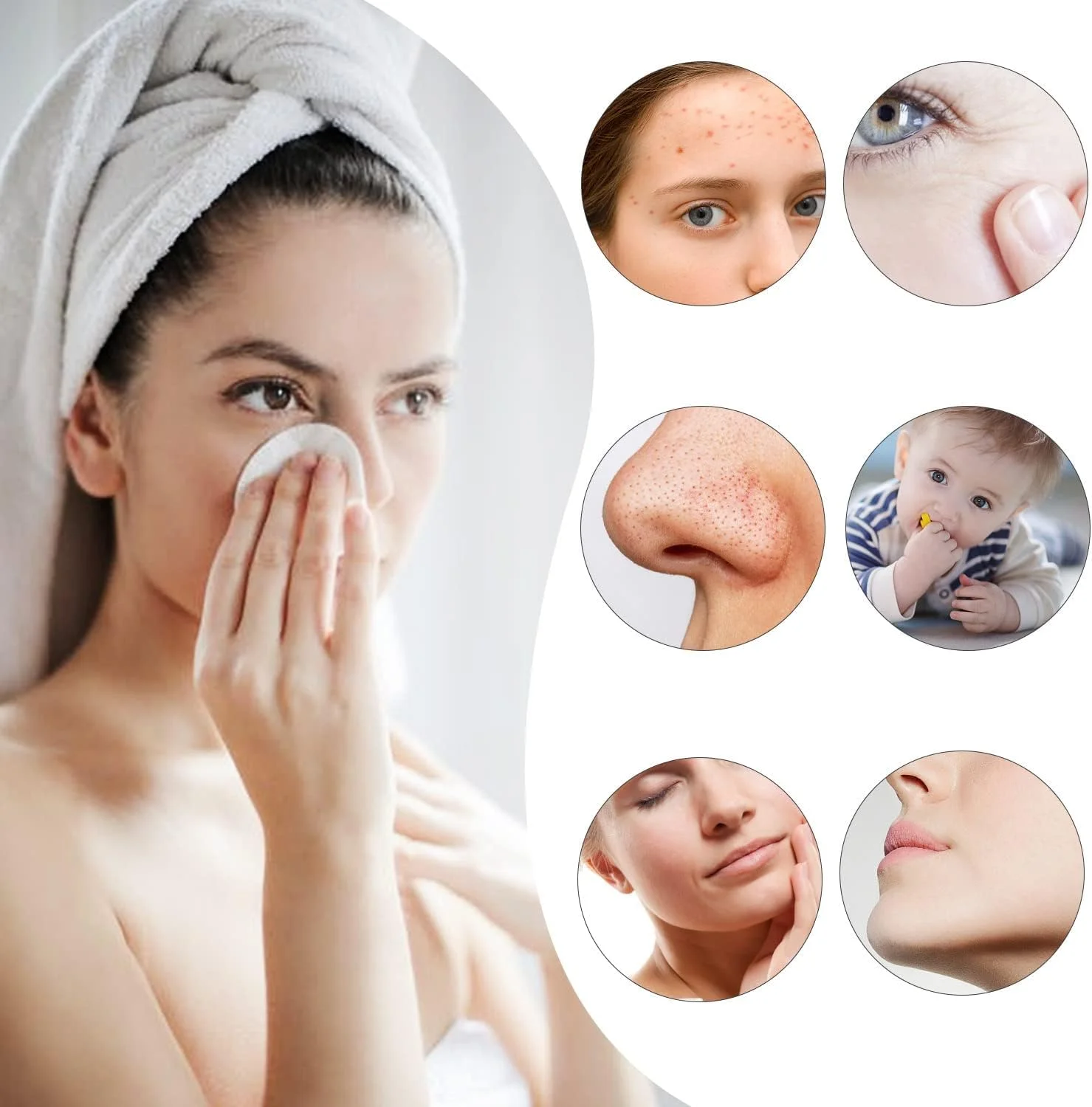 پدهای فشرده پاک کننده صورت KASTWAVE، پد اسفنجی شستشوی صورت در 4 رنگ، اسفنج های سلولزی لایه بردار آرایشی صورت برای پاک کردن آرایش (60 عدد 2.5 اینچی) پدهای فشرده پاک کننده صورت KASTWAVE، پد اسفنجی شستشوی صورت در 4 رنگ، اسفنج های سلولزی لایه بردار آرایشی صورت برای پاک کردن آرایش (60 عدد 2.5 اینچی)