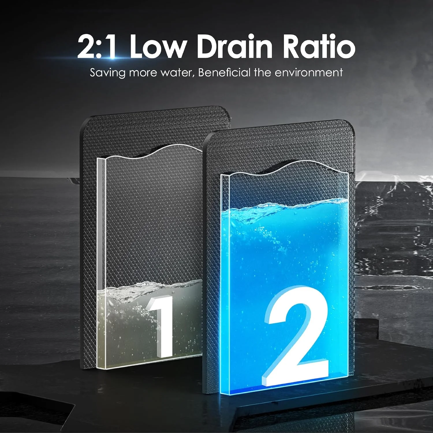 دستگاه تصفیه آب رومیزی Waterdrop WD-A1 با سیستم اسمز معکوس، دارای آبسردکن و آبگرمکن، استاندارد NSF/ANSI 58، خنک کننده آب بدون نیاز به بطری، 6 تنظیمات دما دستگاه تصفیه آب رومیزی Waterdrop WD-A1 با سیستم اسمز معکوس، دارای آبسردکن و آبگرمکن، استاندارد NSF/ANSI 58، خنک کننده آب بدون نیاز به بطری، 6 تنظیمات دما