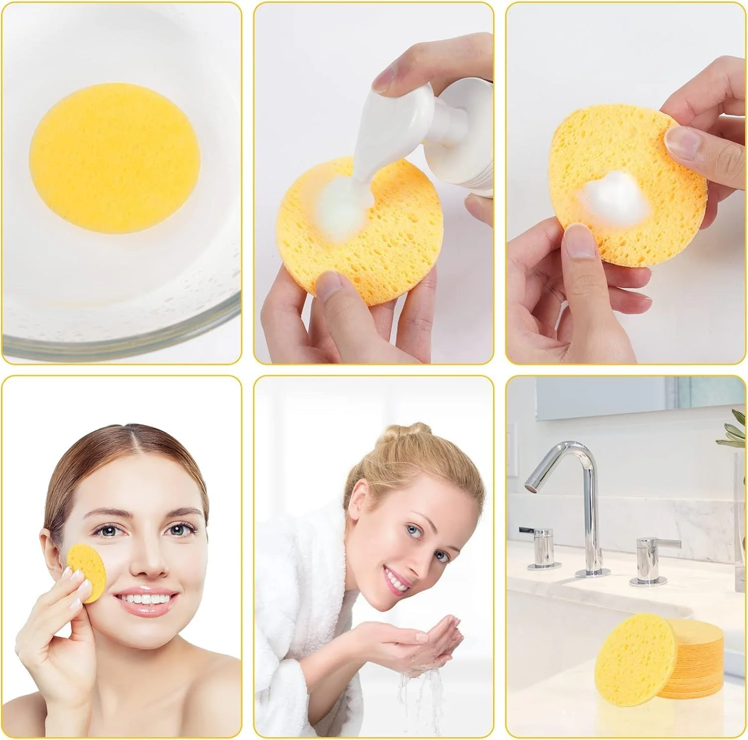 پدهای اسفنجی صورت KASTWAVE - بسته 12 عددی اسفنج های سلولزی فشرده برای پاکسازی و لایه برداری صورت، پاک کننده ماسک آرایشی قابل استفاده مجدد، پدهای اسفنجی گرد برای تمیز کردن صورت پدهای اسفنجی صورت KASTWAVE - بسته 12 عددی اسفنج های سلولزی فشرده برای پاکسازی و لایه برداری صورت، پاک کننده ماسک آرایشی قابل استفاده مجدد، پدهای اسفنجی گرد برای تمیز کردن صورت