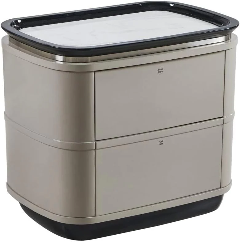 تخت خواب کینگ 180x200 دانوب هوم مدل گریسون به همراه 2 پاتختی، میز آرایش آینه دار ال ای دی دار + ست مبلمان اتاق خواب چهارپایه | مبلمان قاب تخت خواب دو نفره | تخت خواب راحت (تشک شامل نمی شود) - خاکستری/نقره ای تخت خواب کینگ 180x200 دانوب هوم مدل گریسون به همراه 2 پاتختی، میز آرایش آینه دار ال ای دی دار + ست مبلمان اتاق خواب چهارپایه | مبلمان قاب تخت خواب دو نفره | تخت خواب راحت (تشک شامل نمی شود) - خاکستری/نقره ای