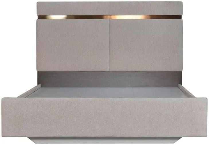 تخت خواب دونفره کینگ 180x200 رونین Danube Home | مبلمان قاب تخت خواب چوبی با طراحی مدرن | تخت خواب راحت (تشک شامل نمی شود) - بژ/برنز تخت خواب دونفره کینگ 180x200 رونین Danube Home | مبلمان قاب تخت خواب چوبی با طراحی مدرن | تخت خواب راحت (تشک شامل نمی شود) - بژ/برنز