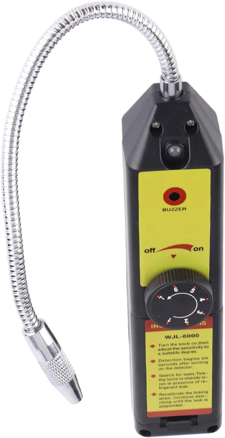 دستگاه تشخیص گاز هالوژن Eujgoov با حساسیت بالا، تستر مبرد CFC HFC، حالت تشخیص بهینه برای خودرو، سنسورهای با کیفیت برتر با عملکرد خودکار نوآورانه برای هوا