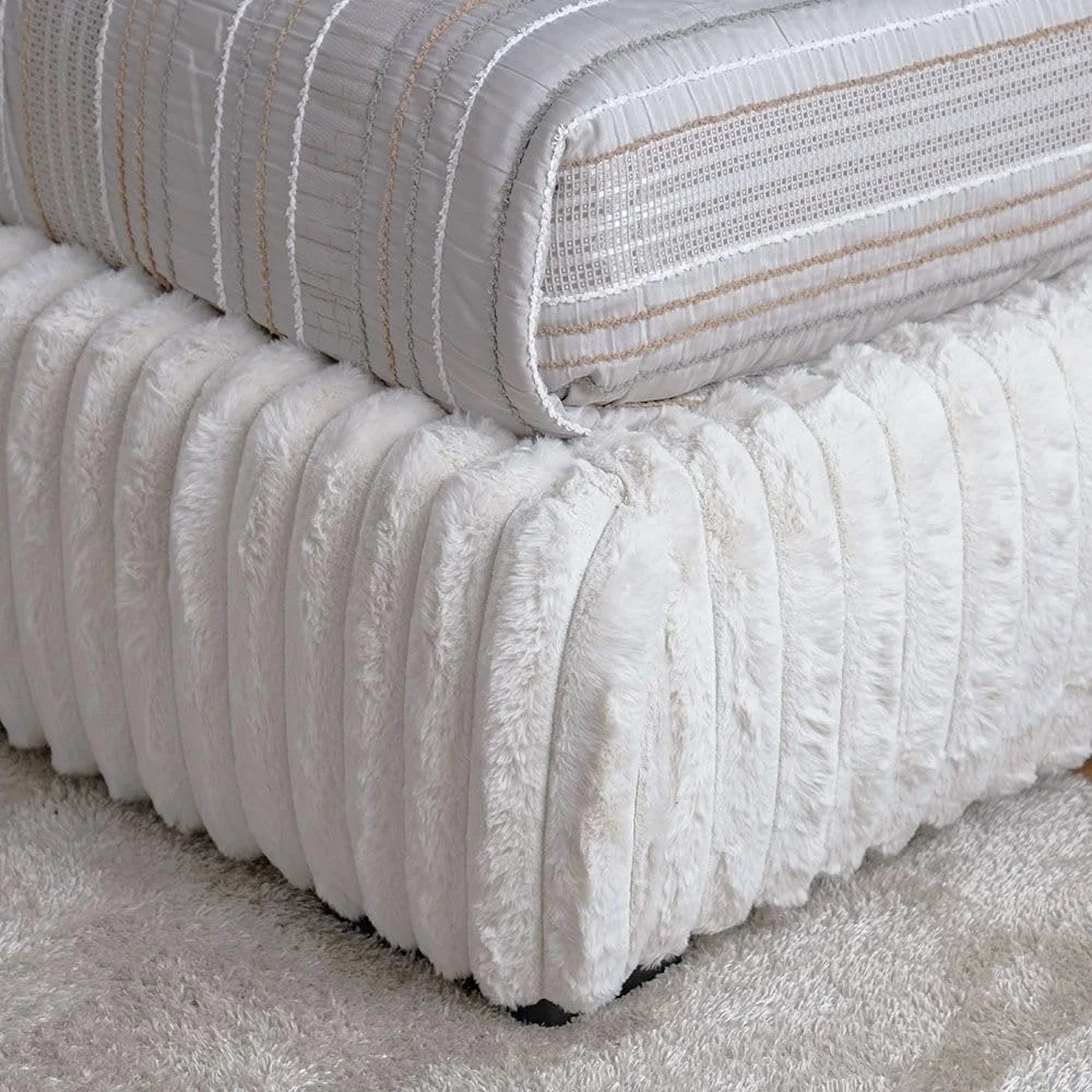 تخت خواب دونفره کینگ مدل Danube Home Fritz با ابعاد 180X200 | طراحی مدرن، قاب تخت خواب چوبی | تخت خواب راحت (تشک شامل نمی شود) ابعاد: L229xW206xH117cm - کرم تخت خواب دونفره کینگ مدل Danube Home Fritz با ابعاد 180X200 | طراحی مدرن، قاب تخت خواب چوبی | تخت خواب راحت (تشک شامل نمی شود) ابعاد: L229xW206xH117cm - کرم