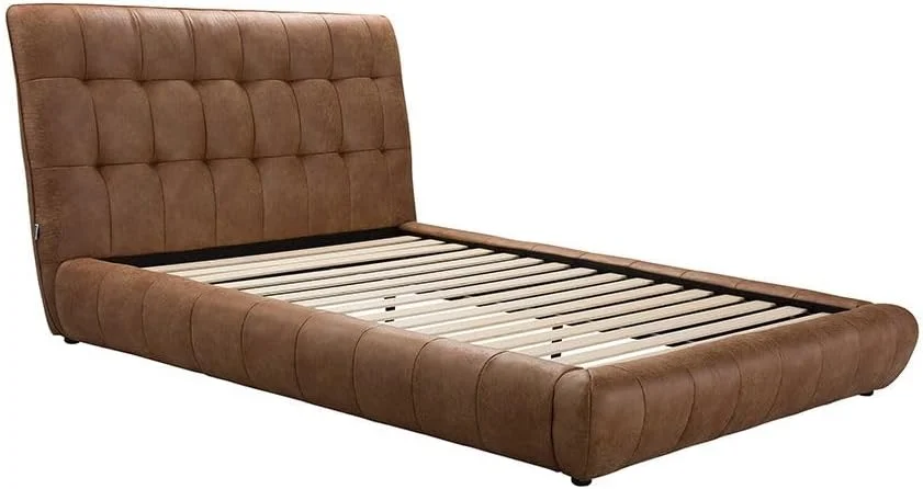 تخت خواب دو نفره کینگ مدل دانوب هوم آراگون 180X200 | طراحی مدرن، قاب تخت خواب چوبی | تخت خواب راحت (تشک شامل نمی شود) - کاراملی تخت خواب دو نفره کینگ مدل دانوب هوم آراگون 180X200 | طراحی مدرن، قاب تخت خواب چوبی | تخت خواب راحت (تشک شامل نمی شود) - کاراملی