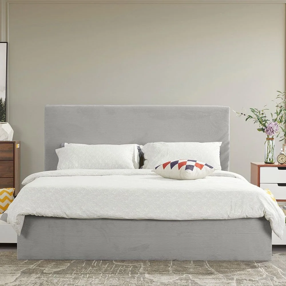 تخت خواب کینگ 180X200 Danube Home Wesley با 4 کشو | طراحی مدرن و مستحکم مبلمان قاب تخت خواب دو نفره چوبی | تخت خواب های آرام و راحت L 218 x W 192 x H 121 سانتی متر - خاکستری تیره تخت خواب کینگ 180X200 Danube Home Wesley با 4 کشو | طراحی مدرن و مستحکم مبلمان قاب تخت خواب دو نفره چوبی | تخت خواب های آرام و راحت L 218 x W 192 x H 121 سانتی متر - خاکستری تیره