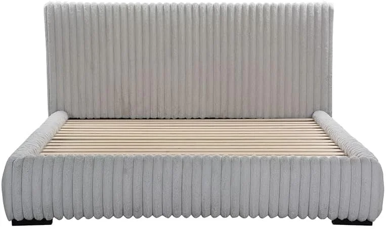 تخت خواب دونفره کینگ دانوب هوم مدل فریتز 180X200 | طراحی مدرن، مبلمان قاب تخت خواب چوبی | تخت خواب راحت (تشک شامل نمی شود) - خاکستری روشن تخت خواب دونفره کینگ دانوب هوم مدل فریتز 180X200 | طراحی مدرن، مبلمان قاب تخت خواب چوبی | تخت خواب راحت (تشک شامل نمی شود) - خاکستری روشن