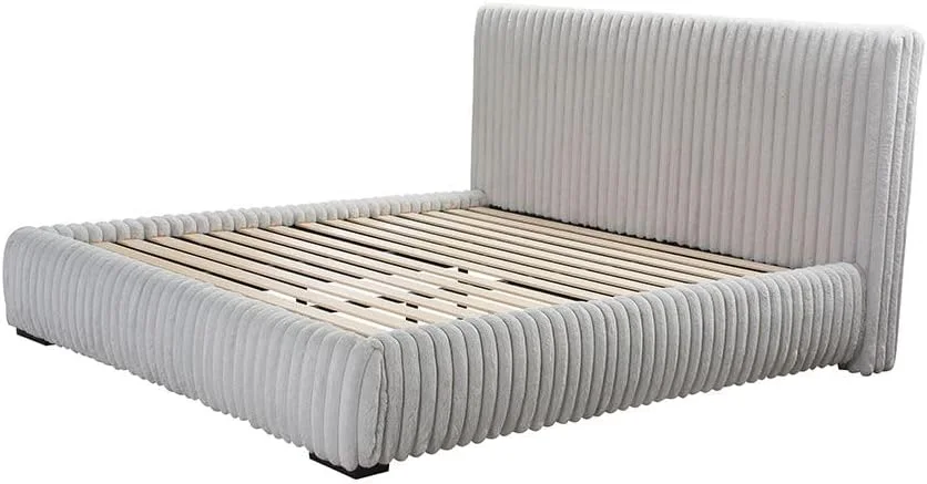تخت خواب دونفره کینگ دانوب هوم مدل فریتز 180X200 | طراحی مدرن، مبلمان قاب تخت خواب چوبی | تخت خواب راحت (تشک شامل نمی شود) - خاکستری روشن تخت خواب دونفره کینگ دانوب هوم مدل فریتز 180X200 | طراحی مدرن، مبلمان قاب تخت خواب چوبی | تخت خواب راحت (تشک شامل نمی شود) - خاکستری روشن
