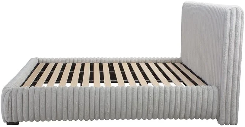 تخت خواب دونفره کینگ دانوب هوم مدل فریتز 180X200 | طراحی مدرن، مبلمان قاب تخت خواب چوبی | تخت خواب راحت (تشک شامل نمی شود) - خاکستری روشن تخت خواب دونفره کینگ دانوب هوم مدل فریتز 180X200 | طراحی مدرن، مبلمان قاب تخت خواب چوبی | تخت خواب راحت (تشک شامل نمی شود) - خاکستری روشن