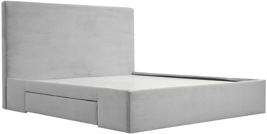 تخت خواب کینگ 180X200 Danube Home Wesley با 4 کشو | طراحی مدرن و مستحکم مبلمان قاب تخت خواب دو نفره چوبی | تخت خواب های آرام و راحت L 218 x W 192 x H 121 سانتی متر - خاکستری تیره تخت خواب کینگ 180X200 Danube Home Wesley با 4 کشو | طراحی مدرن و مستحکم مبلمان قاب تخت خواب دو نفره چوبی | تخت خواب های آرام و راحت L 218 x W 192 x H 121 سانتی متر - خاکستری تیره