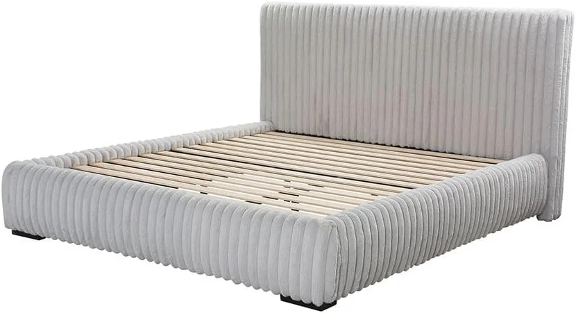 تخت خواب دونفره کینگ دانوب هوم مدل فریتز 180X200 | طراحی مدرن، مبلمان قاب تخت خواب چوبی | تخت خواب راحت (تشک شامل نمی شود) - خاکستری روشن تخت خواب دونفره کینگ دانوب هوم مدل فریتز 180X200 | طراحی مدرن، مبلمان قاب تخت خواب چوبی | تخت خواب راحت (تشک شامل نمی شود) - خاکستری روشن