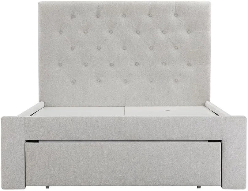 تخت نوجوان باچیا 120X200 دانوب هوم با 1 کشو در جلو | طراحی مدرن و مستحکم، مبلمان تخت خواب یک نفره چوبی | تخت خواب های آرام و راحت L 218 x W 130 x H 111 سانتی متر - خاکستری روشن تخت نوجوان باچیا 120X200 دانوب هوم با 1 کشو در جلو | طراحی مدرن و مستحکم، مبلمان تخت خواب یک نفره چوبی | تخت خواب های آرام و راحت L 218 x W 130 x H 111 سانتی متر - خاکستری روشن