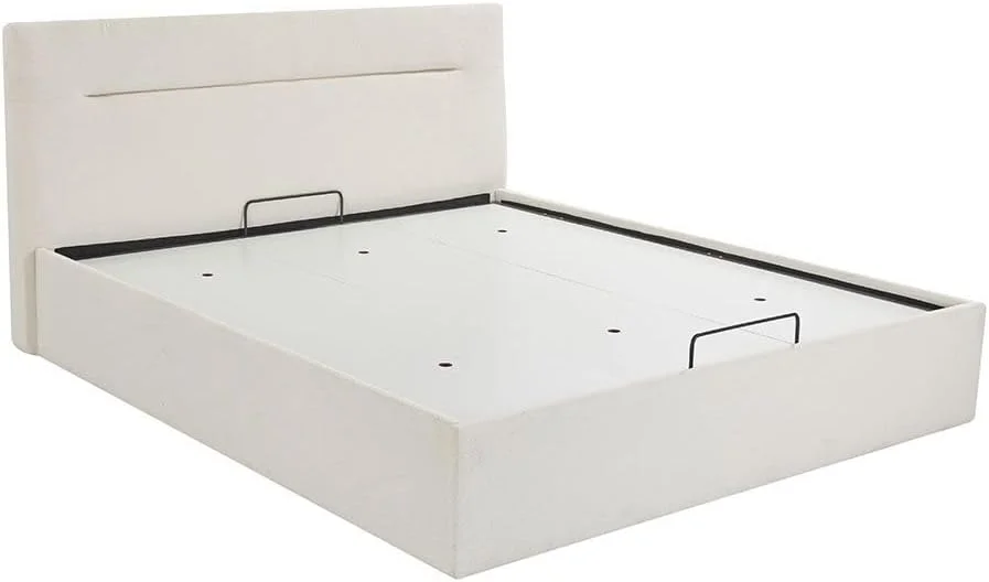 تخت خواب کینگ 180X200 مدل Hendrix دانوب هوم با فضای ذخیره سازی هیدرولیک | طراحی مدرن و مستحکم، مبلمان قاب تخت خواب دو نفره چوبی | تخت خواب های آرام و راحت L 225 x W 196 x H 103 سانتی متر - سفید تخت خواب کینگ 180X200 مدل Hendrix دانوب هوم با فضای ذخیره سازی هیدرولیک | طراحی مدرن و مستحکم، مبلمان قاب تخت خواب دو نفره چوبی | تخت خواب های آرام و راحت L 225 x W 196 x H 103 سانتی متر - سفید