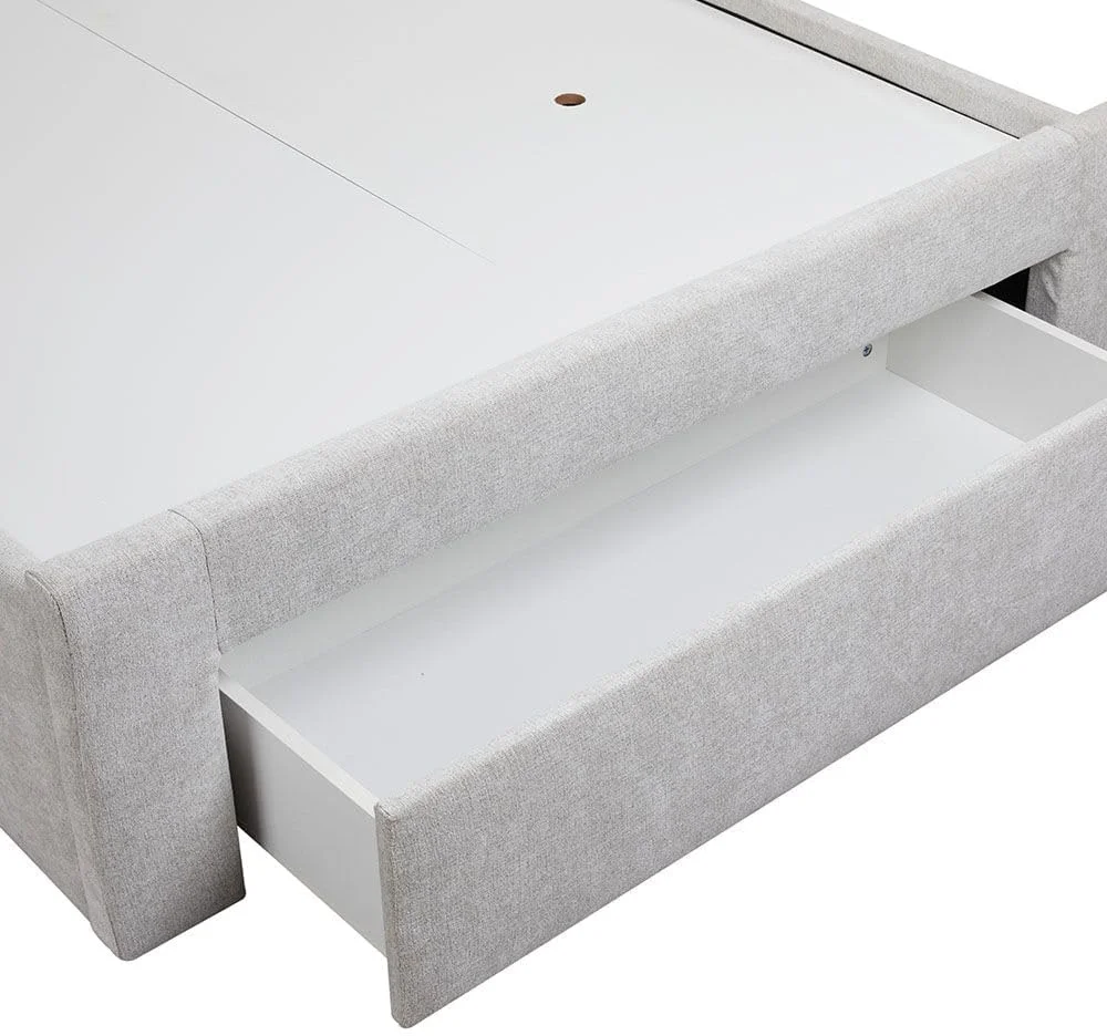 تخت نوجوان باچیا 120X200 دانوب هوم با 1 کشو در جلو | طراحی مدرن و مستحکم، مبلمان تخت خواب یک نفره چوبی | تخت خواب های آرام و راحت L 218 x W 130 x H 111 سانتی متر - خاکستری روشن تخت نوجوان باچیا 120X200 دانوب هوم با 1 کشو در جلو | طراحی مدرن و مستحکم، مبلمان تخت خواب یک نفره چوبی | تخت خواب های آرام و راحت L 218 x W 130 x H 111 سانتی متر - خاکستری روشن