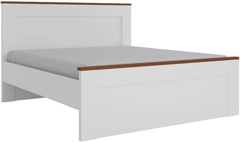 تخت خواب دونفره کینگ دانوب هوم مدل پرا 180X200 | طراحی مدرن و مقاوم | تخت خواب چوبی با فریم دوبل | تخت خواب های آرام و راحت L 214.8 x W 187.7 x H 120 سانتی متر - سفید/گردویی روشن تخت خواب دونفره کینگ دانوب هوم مدل پرا 180X200 | طراحی مدرن و مقاوم | تخت خواب چوبی با فریم دوبل | تخت خواب های آرام و راحت L 214.8 x W 187.7 x H 120 سانتی متر - سفید/گردویی روشن