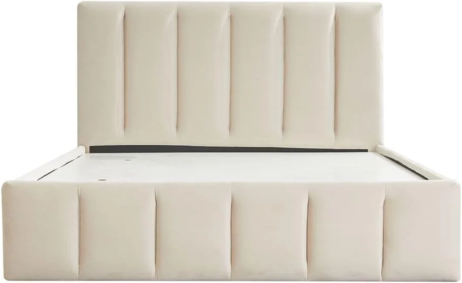 تخت خواب دو نفره کینگ دانوب هوم ویستا 180X200 با 4 کشو | طراحی مدرن و مستحکم، مبلمان قاب تخت خواب چوبی | تخت خواب های آرام و راحت L 220 x W 191 x H 111 سانتی متر - بژ روشن تخت خواب دو نفره کینگ دانوب هوم ویستا 180X200 با 4 کشو | طراحی مدرن و مستحکم، مبلمان قاب تخت خواب چوبی | تخت خواب های آرام و راحت L 220 x W 191 x H 111 سانتی متر - بژ روشن