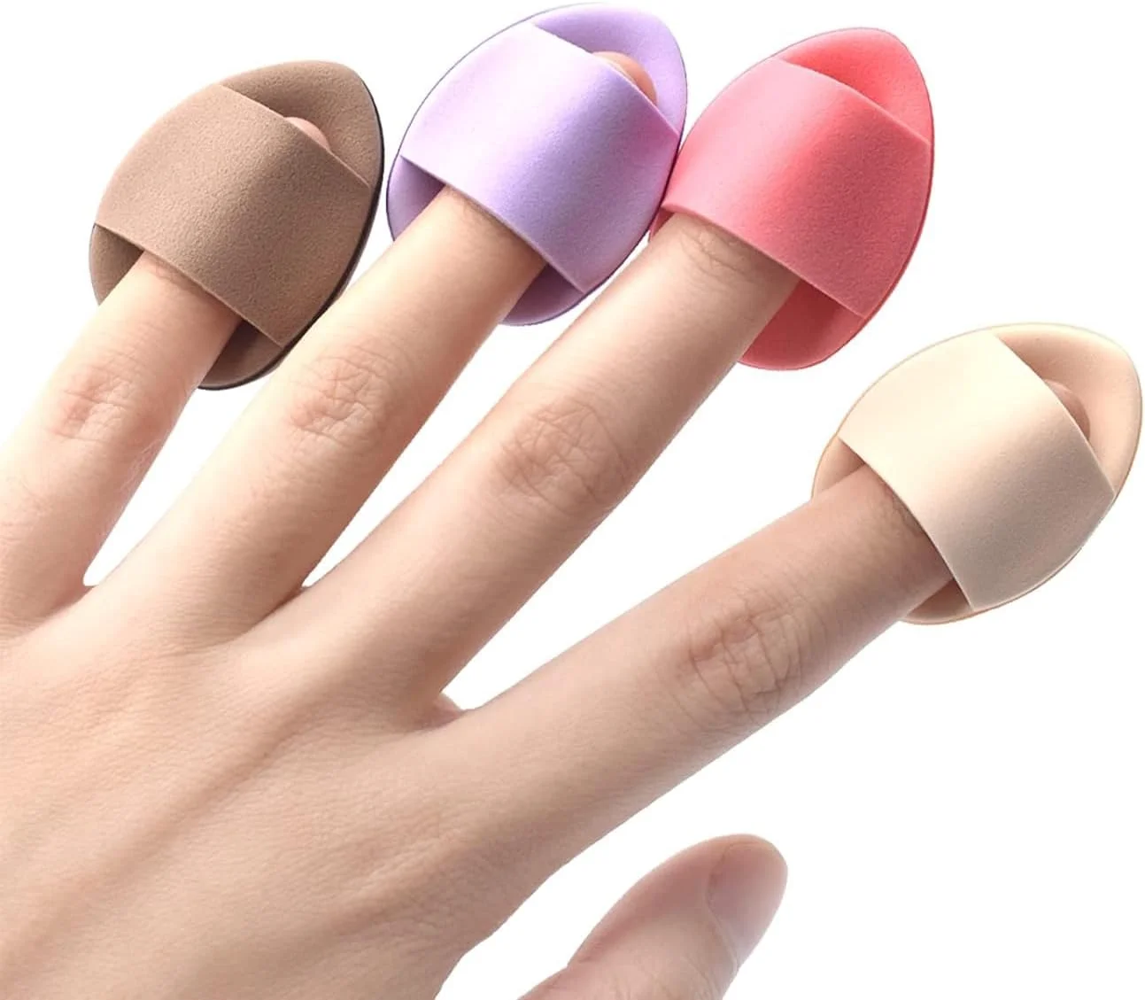 مجموعه پد پودر مینی انگشتی IBBO، مجموعه اسفنجی پد مثلثی کوچک برای آرایش بانوان، ابزار آرایشی فوق العاده نرم مناسب برای پودر فیکس و بدن (4 رنگ در 1 مجموعه) مجموعه پد پودر مینی انگشتی IBBO، مجموعه اسفنجی پد مثلثی کوچک برای آرایش بانوان، ابزار آرایشی فوق العاده نرم مناسب برای پودر فیکس و بدن (4 رنگ در 1 مجموعه)