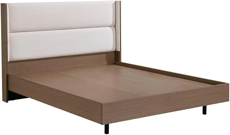 تخت خواب دو نفره شناور دانوب هوم مدل Allison سایز 160X200 به همراه LED | طراحی مدرن، مبلمان قاب تخت خواب چوبی | تخت خواب راحت (تشک شامل نمی شود) - بژ/بلوط طبیعی تخت خواب دو نفره شناور دانوب هوم مدل Allison سایز 160X200 به همراه LED | طراحی مدرن، مبلمان قاب تخت خواب چوبی | تخت خواب راحت (تشک شامل نمی شود) - بژ/بلوط طبیعی