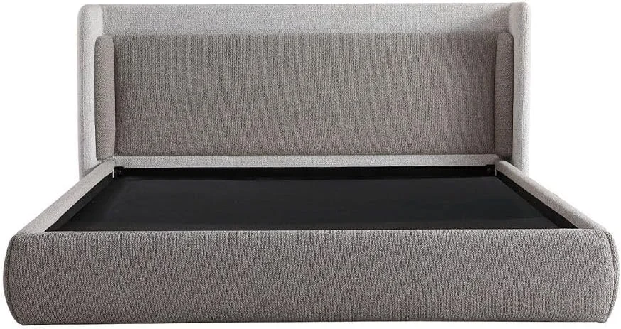 تخت خواب کینگ روکش دار دانوب هوم مدل Ultima 180X200 | مبلمان قاب تخت خواب دو نفره چوبی با طراحی مدرن و مستحکم | تخت خواب های آرام و راحت L225xW211xH105.5cm - خاکستری تخت خواب کینگ روکش دار دانوب هوم مدل Ultima 180X200 | مبلمان قاب تخت خواب دو نفره چوبی با طراحی مدرن و مستحکم | تخت خواب های آرام و راحت L225xW211xH105.5cm - خاکستری