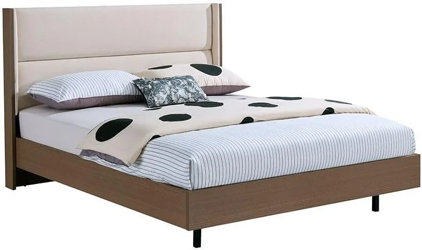 تخت خواب دو نفره شناور دانوب هوم مدل Allison سایز 160X200 به همراه LED | طراحی مدرن، مبلمان قاب تخت خواب چوبی | تخت خواب راحت (تشک شامل نمی شود) - بژ/بلوط طبیعی تخت خواب دو نفره شناور دانوب هوم مدل Allison سایز 160X200 به همراه LED | طراحی مدرن، مبلمان قاب تخت خواب چوبی | تخت خواب راحت (تشک شامل نمی شود) - بژ/بلوط طبیعی