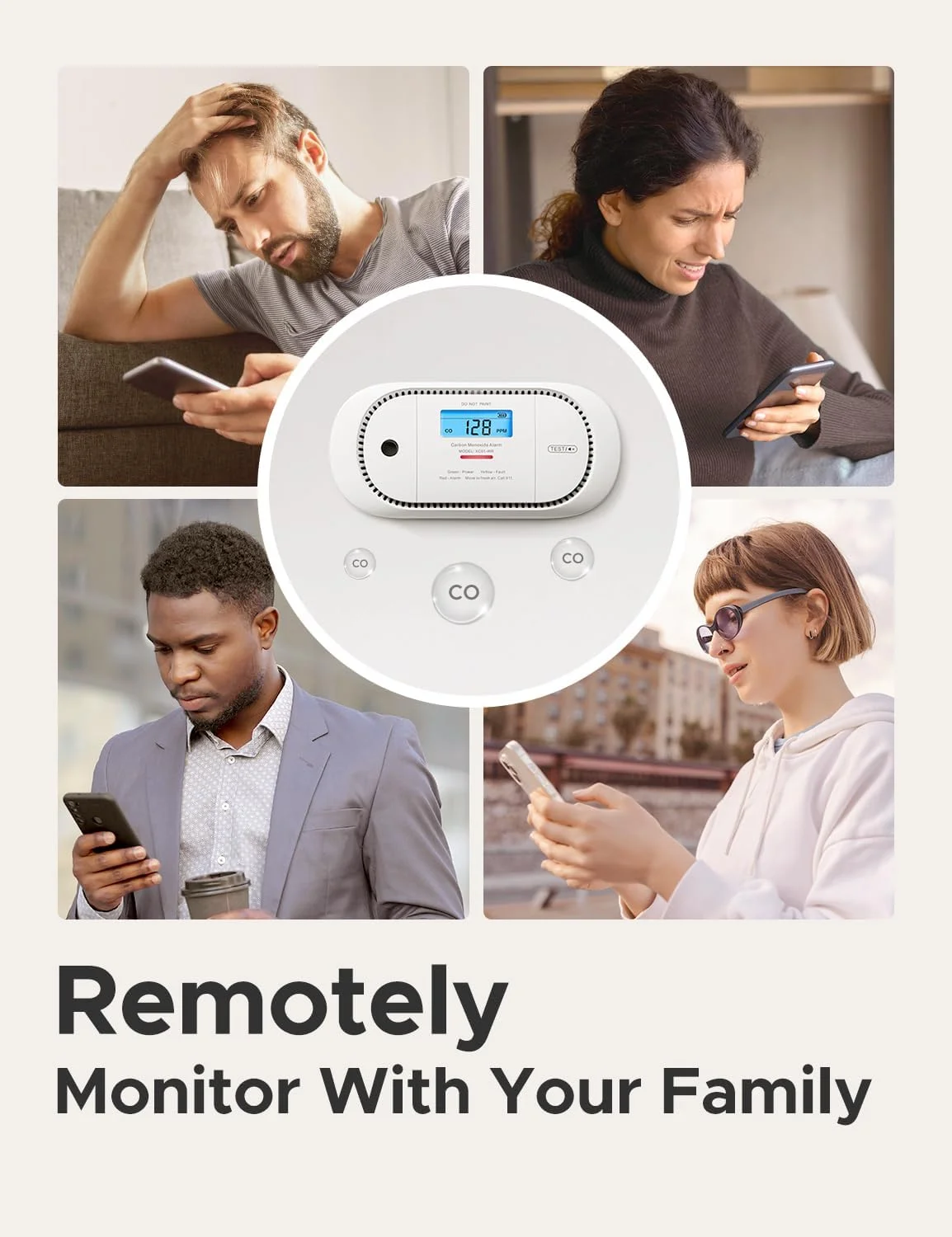 دتکتور هوشمند مونوکسید کربن X-Sense مدل XC01-M، یک وسیله جانبی برای کیت دتکتور دود FS31 یا FS51، دتکتور CO قابل حمل بی سیم متصل به هم، مدل XC01-M، بسته 1 عددی دتکتور هوشمند مونوکسید کربن X-Sense مدل XC01-M، یک وسیله جانبی برای کیت دتکتور دود FS31 یا FS51، دتکتور CO قابل حمل بی سیم متصل به هم، مدل XC01-M، بسته 1 عددی