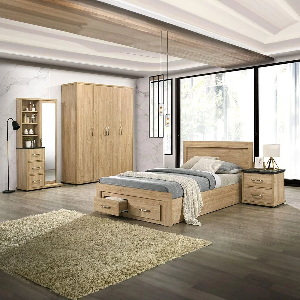 تخت یک نفره 120x200 دانوب هوم بولیوار با 2 کشو در قسمت جلویی | طراحی مدرن و مستحکم، مبلمان تخت خواب یک نفره چوبی | تخت خواب های آرام و راحت، ابعاد: طول 207 x عرض 132 x ارتفاع 90 سانتی متر - بلوط کهنه تخت یک نفره 120x200 دانوب هوم بولیوار با 2 کشو در قسمت جلویی | طراحی مدرن و مستحکم، مبلمان تخت خواب یک نفره چوبی | تخت خواب های آرام و راحت، ابعاد: طول 207 x عرض 132 x ارتفاع 90 سانتی متر - بلوط کهنه