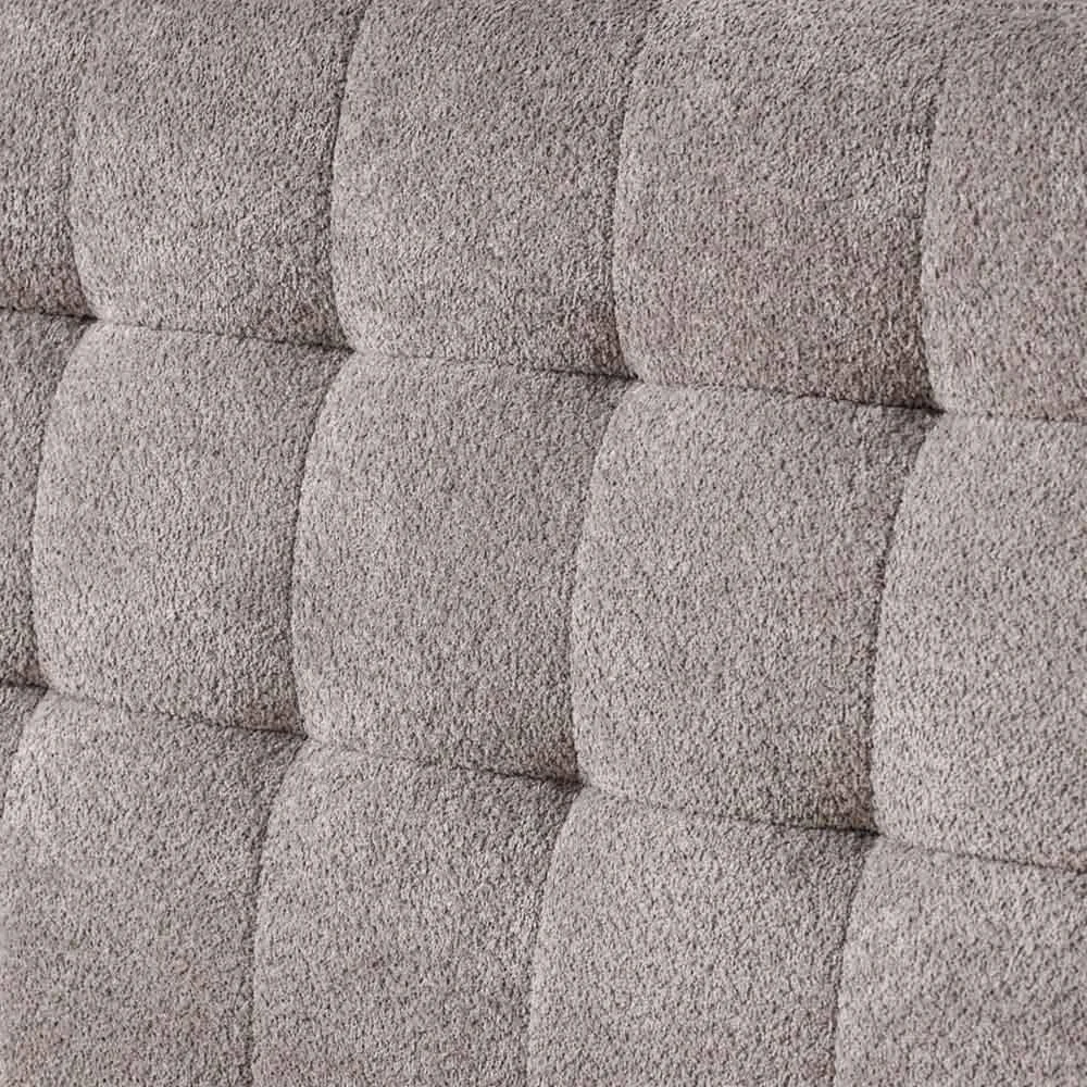 تخت خواب دو نفره کینگ دانوب هوم مدل آراگون 180X200 | طراحی مدرن و مقاوم، قاب تخت خواب چوبی | تخت خواب راحت و بی صدا (تشک شامل نمی شود) ابعاد: L246xW215xH112cm - خاکستری تیره