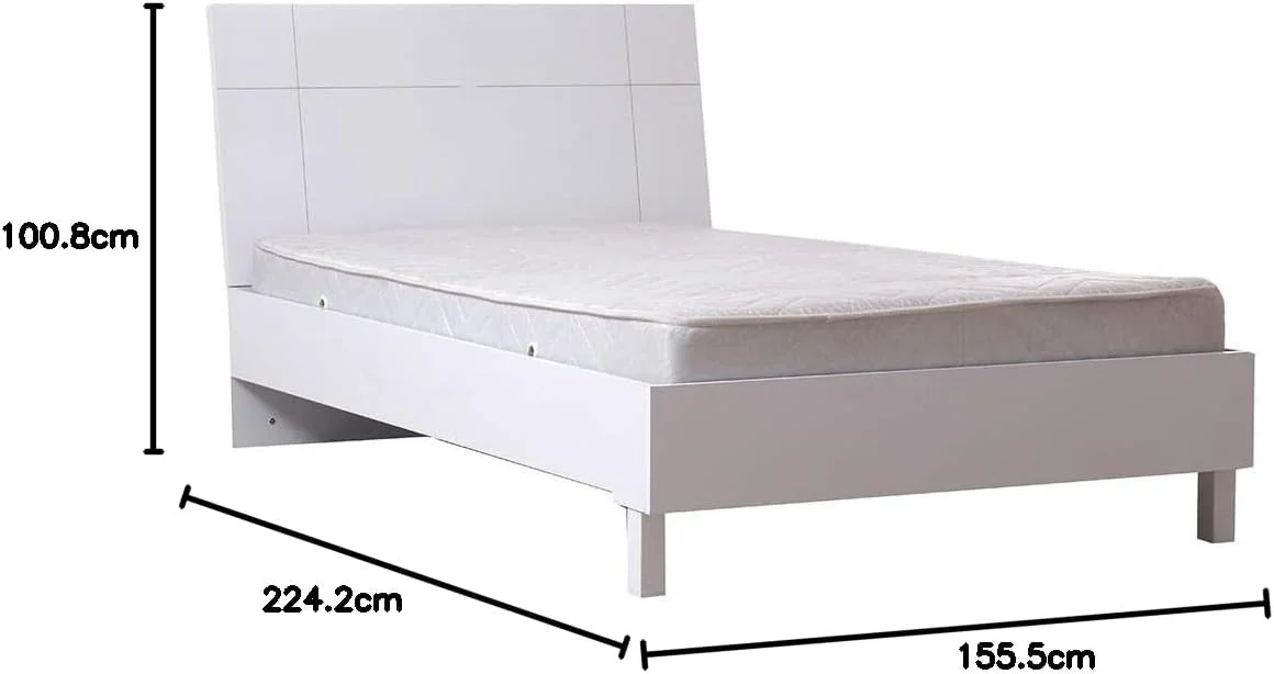 تخت خواب دو نفره دانوب هوم مدل بروکلین 150X200 | طراحی مدرن، قوی و بادوام، مبلمان تخت خواب چوبی | تخت خواب آرام و راحت | ساخت ترکیه - سفید تخت خواب دو نفره دانوب هوم مدل بروکلین 150X200 | طراحی مدرن، قوی و بادوام، مبلمان تخت خواب چوبی | تخت خواب آرام و راحت | ساخت ترکیه - سفید