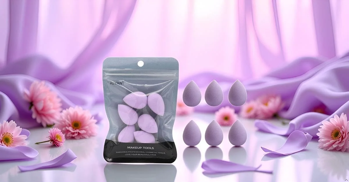 ست 6 عددی اسفنج مینی آرایشی بنفش Htppzjr، مجموعه اسفنج کوچک برای کرم پودر، پودر، کانسیلر، هایلایتر و سایه چشم ست 6 عددی اسفنج مینی آرایشی بنفش Htppzjr، مجموعه اسفنج کوچک برای کرم پودر، پودر، کانسیلر، هایلایتر و سایه چشم