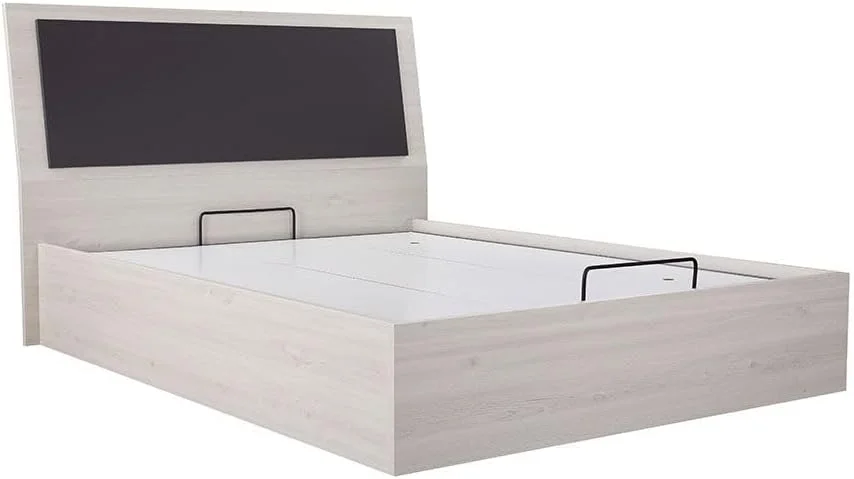 تخت خواب دو نفره دانوب هوم مدل Pletora با ابعاد 150X200 به همراه چراغ های LED و فضای ذخیره سازی هیدرولیکی زیر تخت | طراحی مدرن، قاب تخت خواب چوبی | تخت خواب راحت (تشک شامل نمی شود) ابعاد L216xW167xH115cm - بلوطی خاکستری تخت خواب دو نفره دانوب هوم مدل Pletora با ابعاد 150X200 به همراه چراغ های LED و فضای ذخیره سازی هیدرولیکی زیر تخت | طراحی مدرن، قاب تخت خواب چوبی | تخت خواب راحت (تشک شامل نمی شود) ابعاد L216xW167xH115cm - بلوطی خاکستری