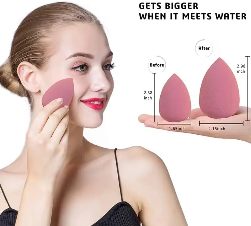 Generic Makeup Sponges Set, Pink Latex-Free Foam Beauty Blenders with Holder, Teardrop Shape for Foundation Application, 4 Count with Egg Case (GREEN) Generic Makeup Sponges Set, Pink Latex-Free Foam Beauty Blenders with Holder, Teardrop Shape for Foundation Application, 4 Count with Egg Case (GREEN)