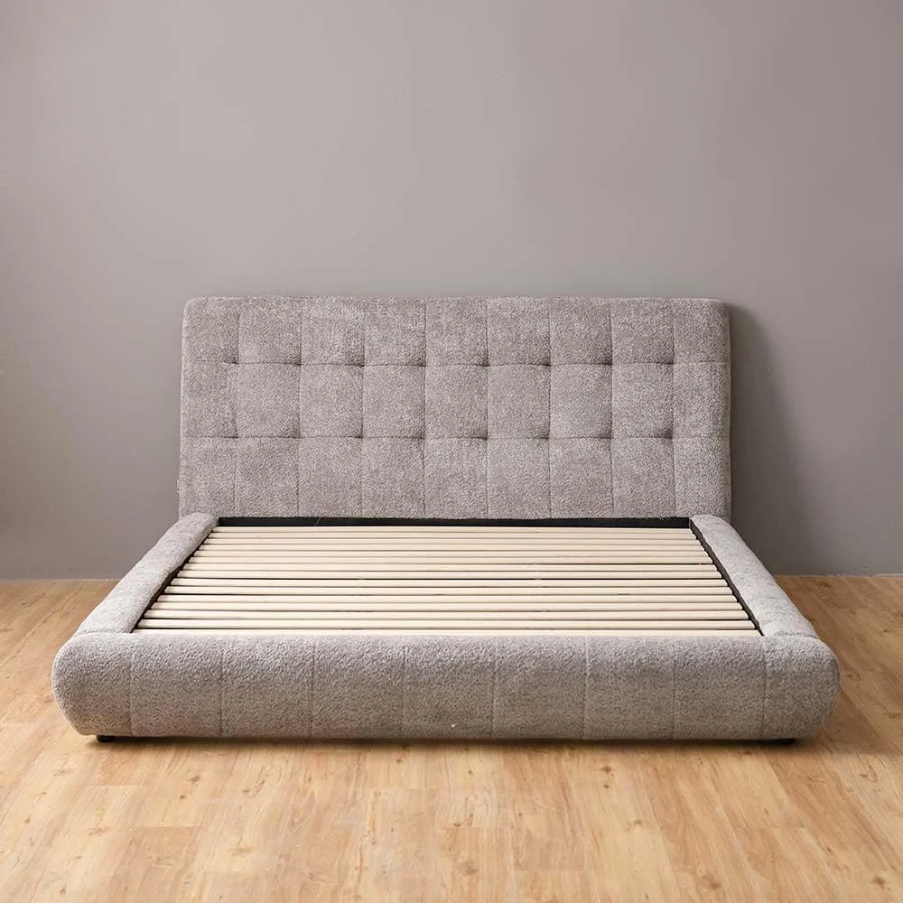 تخت خواب دو نفره دانوب هوم آراگون 150x200 | طراحی مدرن، قاب تخت خواب چوبی | تخت خواب راحت (تشک شامل نمی شود) ابعاد: L246xW185xH112cm - خاکستری تیره تخت خواب دو نفره دانوب هوم آراگون 150x200 | طراحی مدرن، قاب تخت خواب چوبی | تخت خواب راحت (تشک شامل نمی شود) ابعاد: L246xW185xH112cm - خاکستری تیره