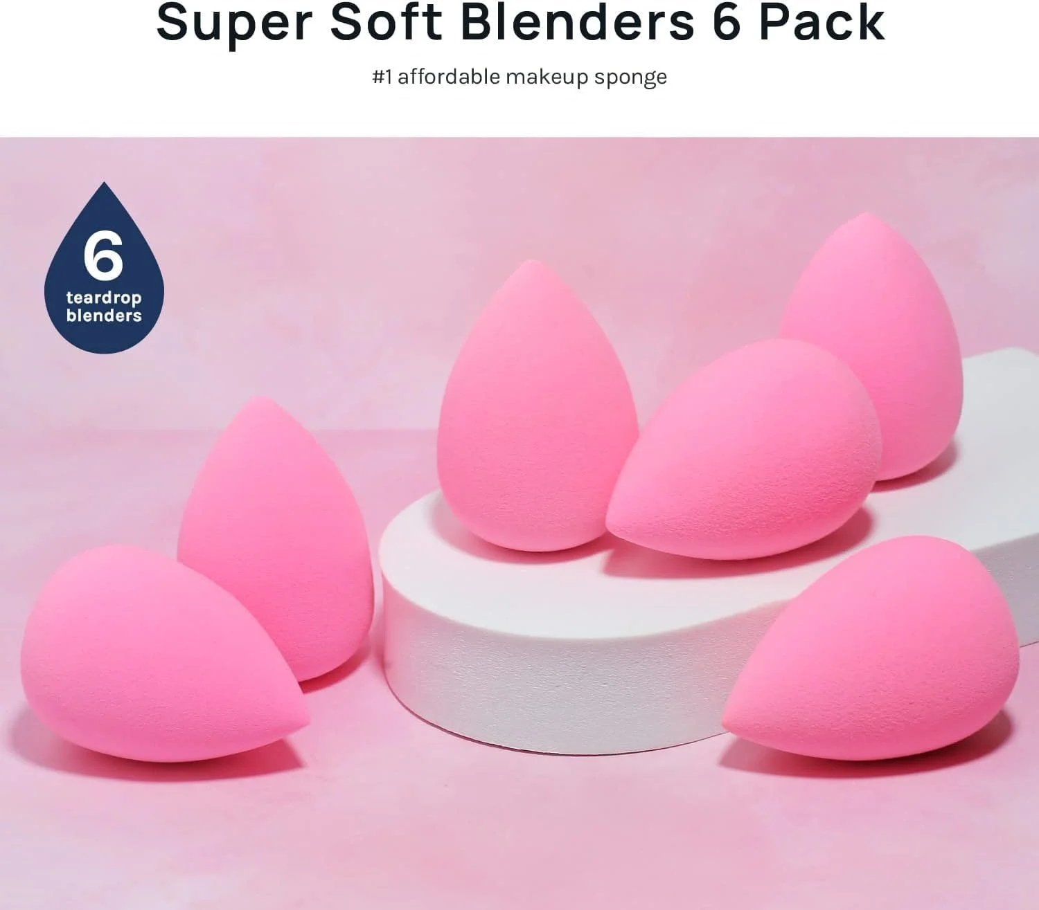مجموعه 6 عددی اسفنج آرایشی FUIN - بدون لاتکس و فوق العاده نرم با کیفیت بالا - شکل مورب (صورتی) مجموعه 6 عددی اسفنج آرایشی FUIN - بدون لاتکس و فوق العاده نرم با کیفیت بالا - شکل مورب (صورتی)