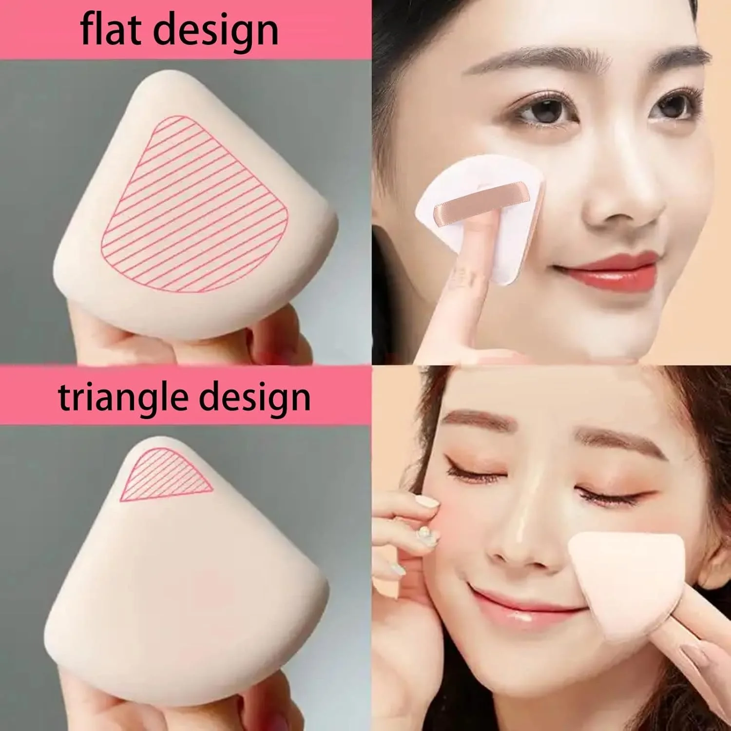 ست اسفنج آرایشی MAKINGTEC، بلندر آرایشی اسفنجی با جعبه، کوسن مثلثی و گرد برای ترکیب مایع کرم پودر، پودر، کرم، کانسیلر، استفاده بی نقص از آرایش (6 عدد) ست اسفنج آرایشی MAKINGTEC، بلندر آرایشی اسفنجی با جعبه، کوسن مثلثی و گرد برای ترکیب مایع کرم پودر، پودر، کرم، کانسیلر، استفاده بی نقص از آرایش (6 عدد)