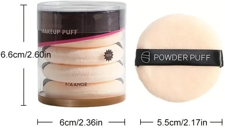 پدهای آرایشی مخملی Mazbee، ست 5 عددی، بدون درز، مناسب برای ترکیب، قابل شستشو، مناسب سفر، چند منظوره، پودر پاف گرد پدهای آرایشی مخملی Mazbee، ست 5 عددی، بدون درز، مناسب برای ترکیب، قابل شستشو، مناسب سفر، چند منظوره، پودر پاف گرد