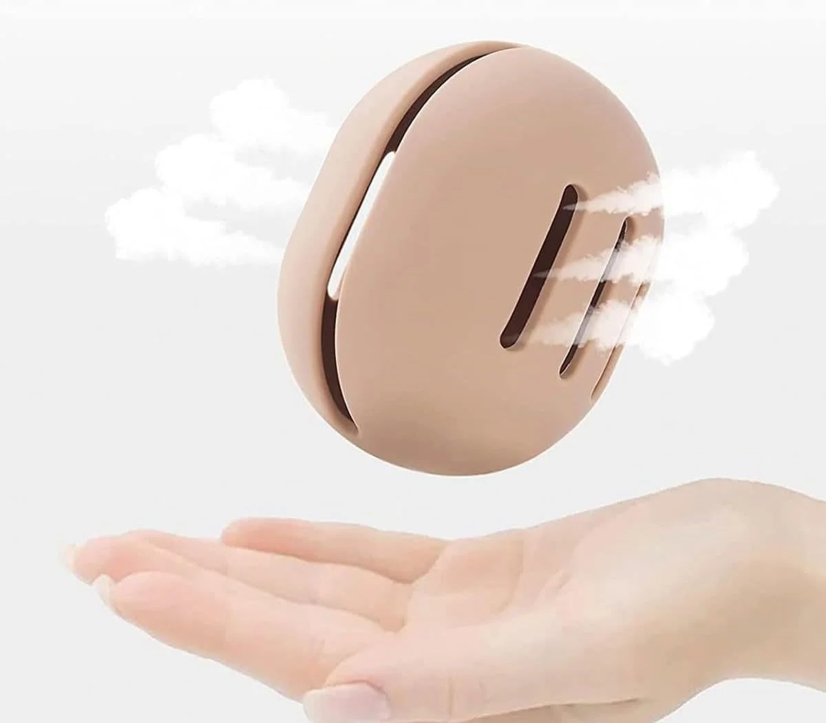 نگهدارنده اسفنج آرایشی، نگهدارنده اسفنج آرایشی سیلیکونی، قابل انعطاف و قابل حمل، محفظه اسفنج آرایشی قابل تنفس برای استفاده در فضای باز، جعبه مسافرتی نگهدارنده اسفنج آرایشی (خاکی)