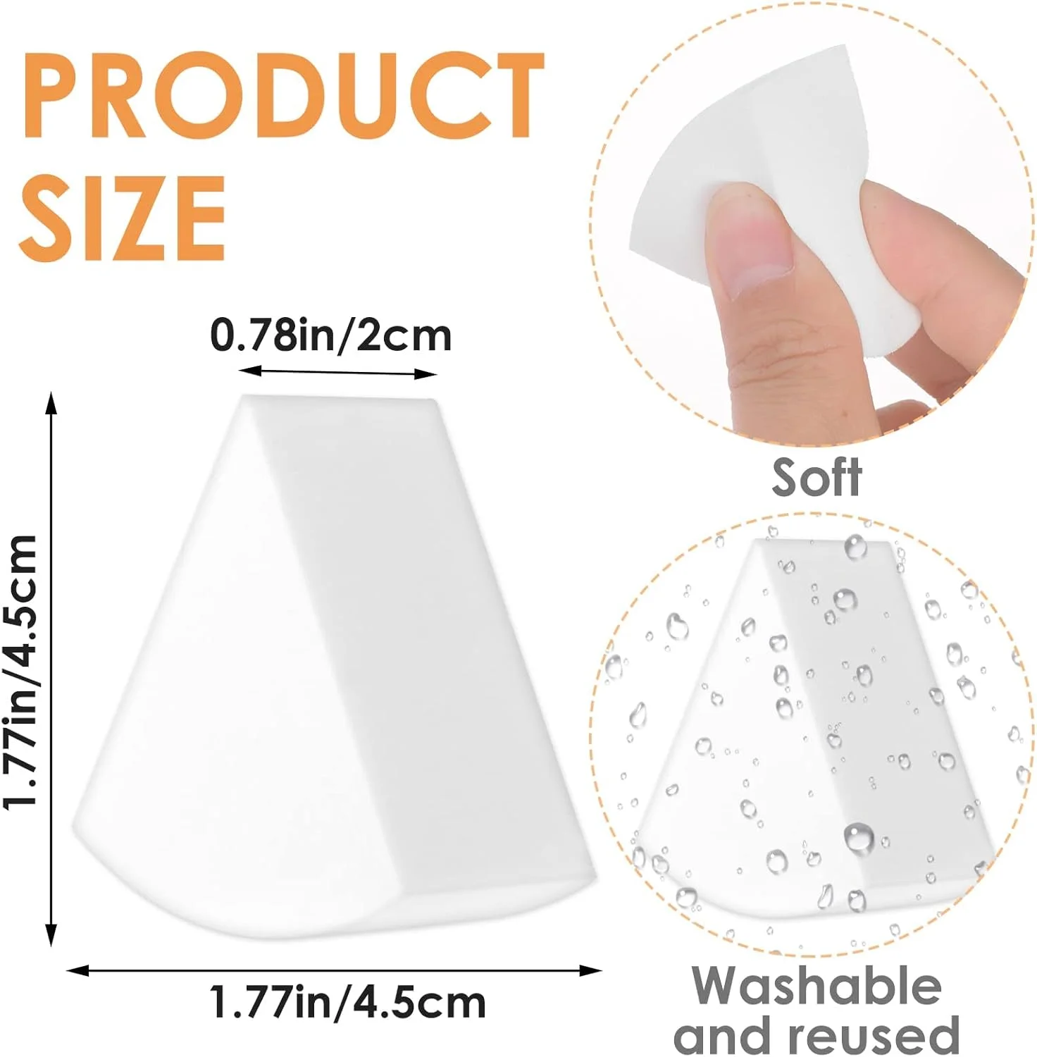 Makeup Beauty Sponges, 6 Pcs Reusable Face Paint Sponges Puff Cosmetic Triangle Wedges Soft Foundation for Clean Cream Concealer Makeup Beauty Sponges, 6 Pcs Reusable Face Paint Sponges Puff Cosmetic Triangle Wedges Soft Foundation for Clean Cream Concealer