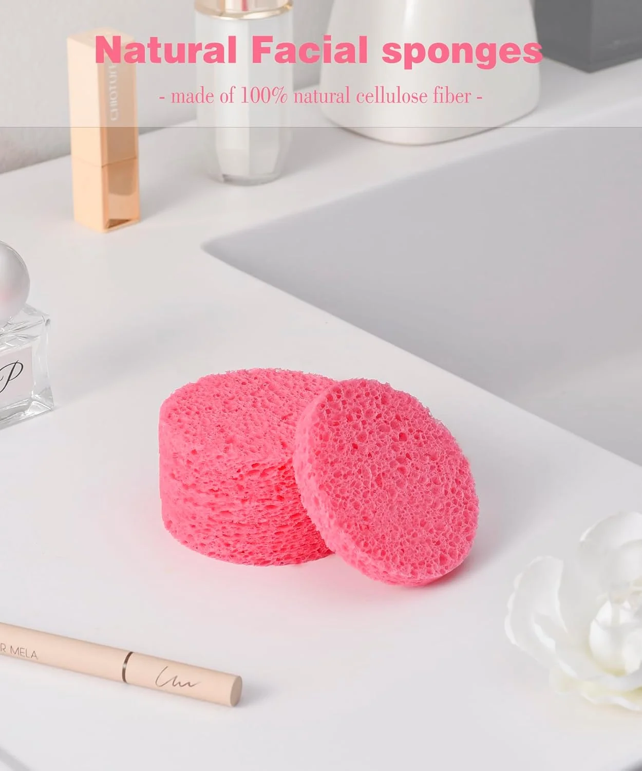 اسفنج فشرده صورت METUUTER بسته 50 عددی مناسب متخصصان پوست - اسفنج های سلولزی 100% طبیعی و حرفه ای برای پاکسازی صورت، ماساژ، لایه برداری منافذ، ماسک و پاک کردن آرایش (صورتی) اسفنج فشرده صورت METUUTER بسته 50 عددی مناسب متخصصان پوست - اسفنج های سلولزی 100% طبیعی و حرفه ای برای پاکسازی صورت، ماساژ، لایه برداری منافذ، ماسک و پاک کردن آرایش (صورتی)