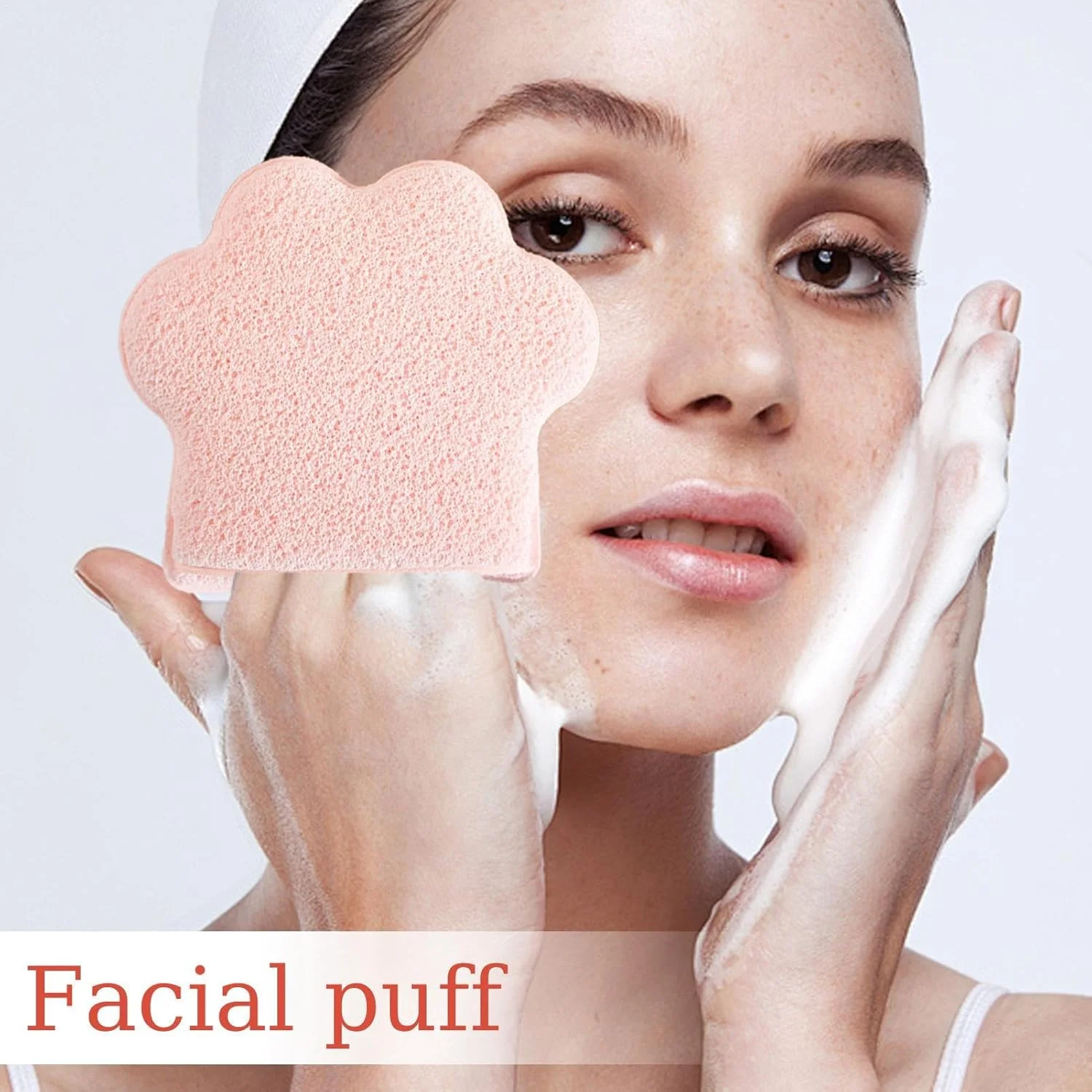 پدهای آرایشی برای پاکسازی صورت، پد اسفنجی طرح پنجه گربه برای پوست | پد پاک کننده و لایه بردار دستکشی بزرگ برای پوست، مناسب برای خانم ها و آقایان پدهای آرایشی برای پاکسازی صورت، پد اسفنجی طرح پنجه گربه برای پوست | پد پاک کننده و لایه بردار دستکشی بزرگ برای پوست، مناسب برای خانم ها و آقایان