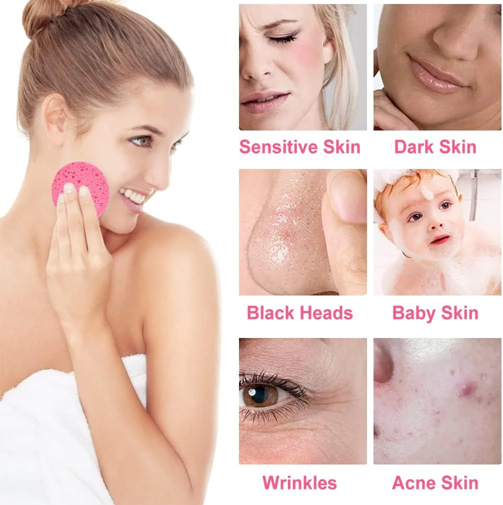 اسفنج فشرده صورت METUUTER بسته 50 عددی مناسب متخصصان پوست - اسفنج های سلولزی 100% طبیعی و حرفه ای برای پاکسازی صورت، ماساژ، لایه برداری منافذ، ماسک و پاک کردن آرایش (صورتی) اسفنج فشرده صورت METUUTER بسته 50 عددی مناسب متخصصان پوست - اسفنج های سلولزی 100% طبیعی و حرفه ای برای پاکسازی صورت، ماساژ، لایه برداری منافذ، ماسک و پاک کردن آرایش (صورتی)