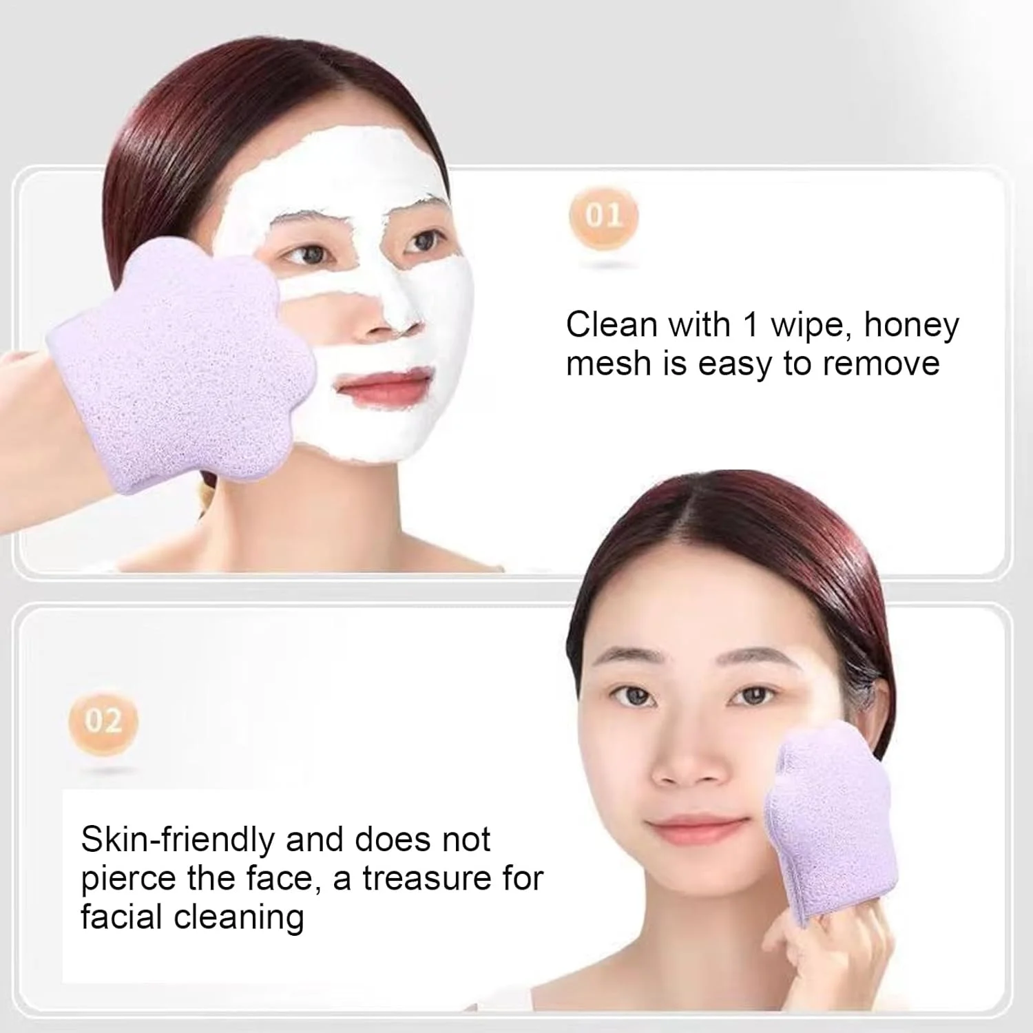 اسفنج های آرایشی برای پاکسازی صورت، طراحی پنجه گربه ای بزرگ شده، پدهای فشرده صورت، دستمال مرطوب دستکشی برای پاک کردن آرایش، مناسب لوازم حمام اسفنج های آرایشی برای پاکسازی صورت، طراحی پنجه گربه ای بزرگ شده، پدهای فشرده صورت، دستمال مرطوب دستکشی برای پاک کردن آرایش، مناسب لوازم حمام