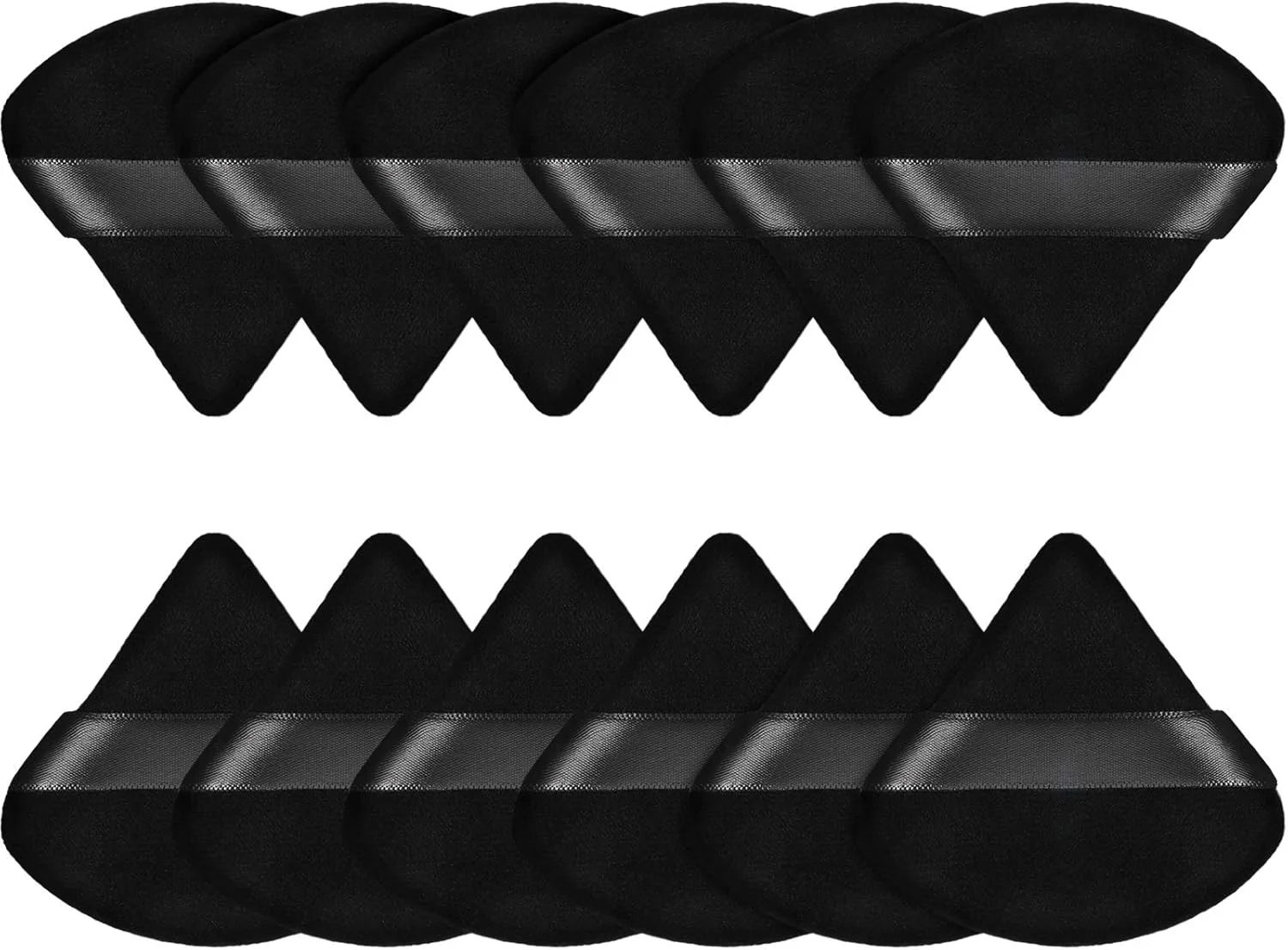 ست پد آرایشی مثلثی 12 عددی مایتیس - اسفنج نرم و قابل استفاده مجدد برای پودر فیکس، مناسب برای استفاده خشک/مرطوب (مشکی، کوچک) ست پد آرایشی مثلثی 12 عددی مایتیس - اسفنج نرم و قابل استفاده مجدد برای پودر فیکس، مناسب برای استفاده خشک/مرطوب (مشکی، کوچک)