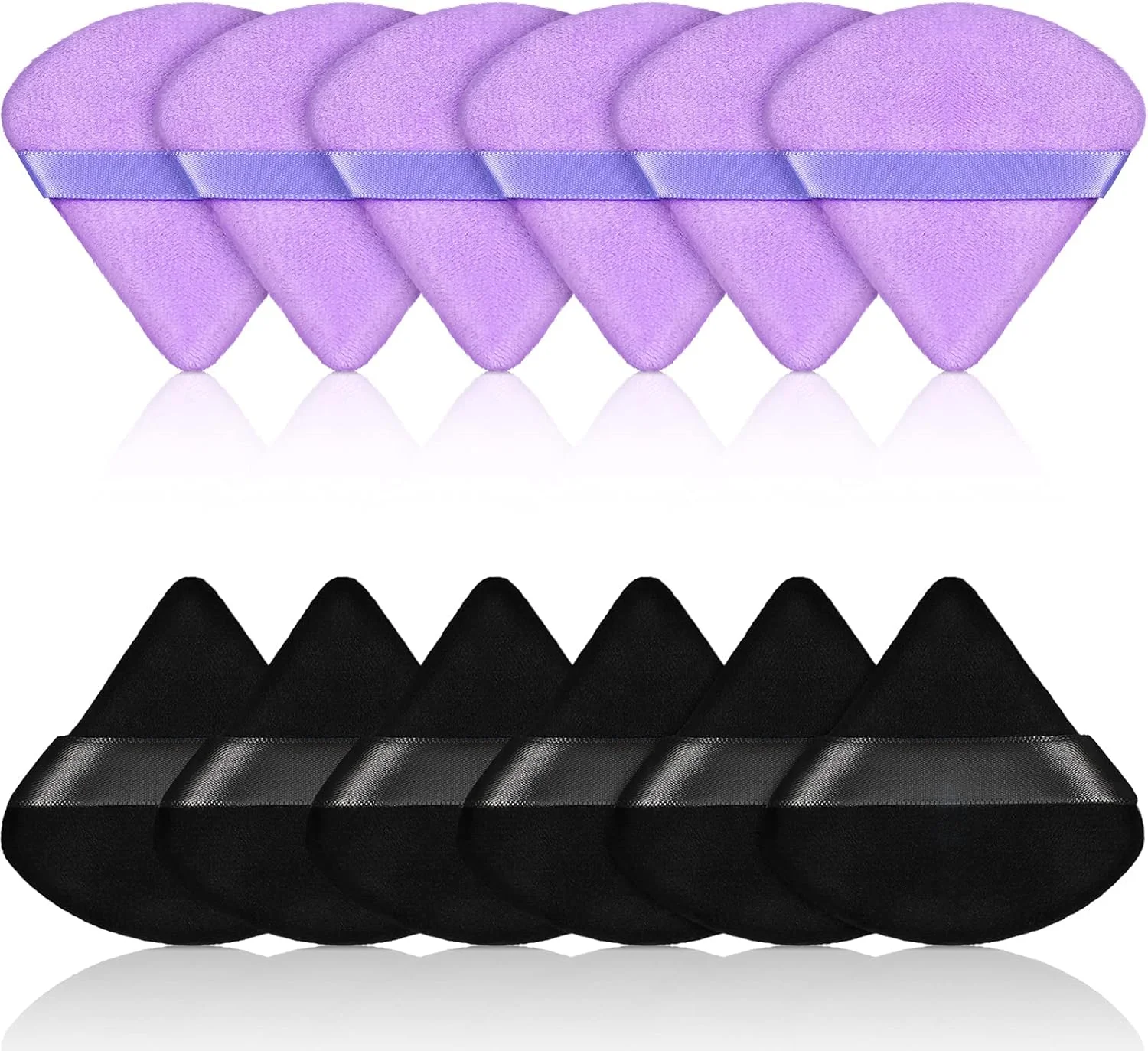 پدهای آرایشی مثلثی Maitys برای پودر فیکس، پودر بدن، کرم پودر، اسفنج آرایشی معدنی، مناسب برای آرایش خشک و مرطوب (مشکی، بنفش، کوچک) - بسته 12 عددی پدهای آرایشی مثلثی Maitys برای پودر فیکس، پودر بدن، کرم پودر، اسفنج آرایشی معدنی، مناسب برای آرایش خشک و مرطوب (مشکی، بنفش، کوچک) - بسته 12 عددی