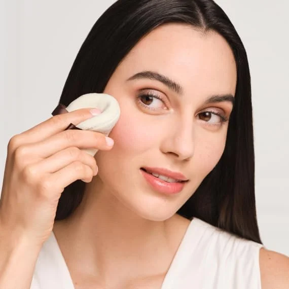 پد پودر مخملی لورا مرسیه 100% پنبه ای تک پد پودر مخملی لورا مرسیه 100% پنبه ای تک