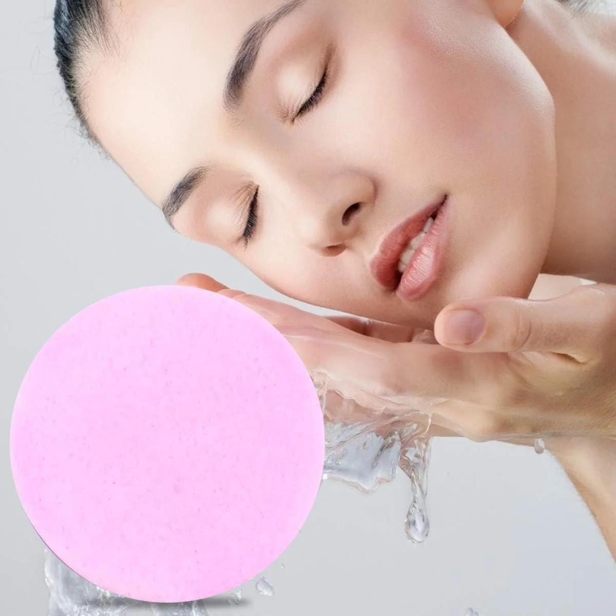 پدهای اسفنجی پاک کننده صورت 240 عددی فشرده گرد پف شستشوی صورت 8 سانتی متری PVA پد پاک کننده آرایش حرفه ای ابزار مراقبت از پوست (صورتی) پدهای اسفنجی پاک کننده صورت 240 عددی فشرده گرد پف شستشوی صورت 8 سانتی متری PVA پد پاک کننده آرایش حرفه ای ابزار مراقبت از پوست (صورتی)